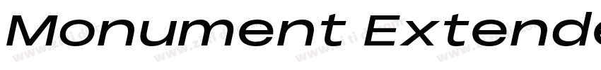 Monument Extended Bl字体转换